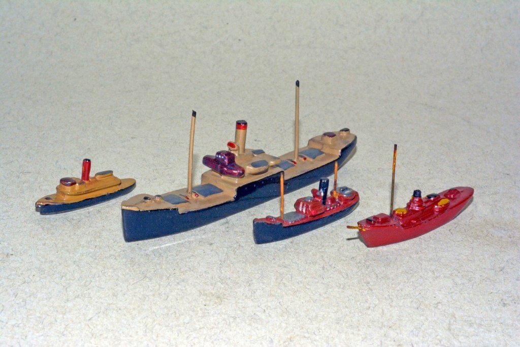 WIKING antieke oude kustschepen 1:1250 - 1936-39, Ophalen of Verzenden, Gebruikt, Motorboot, Schaalmodel
