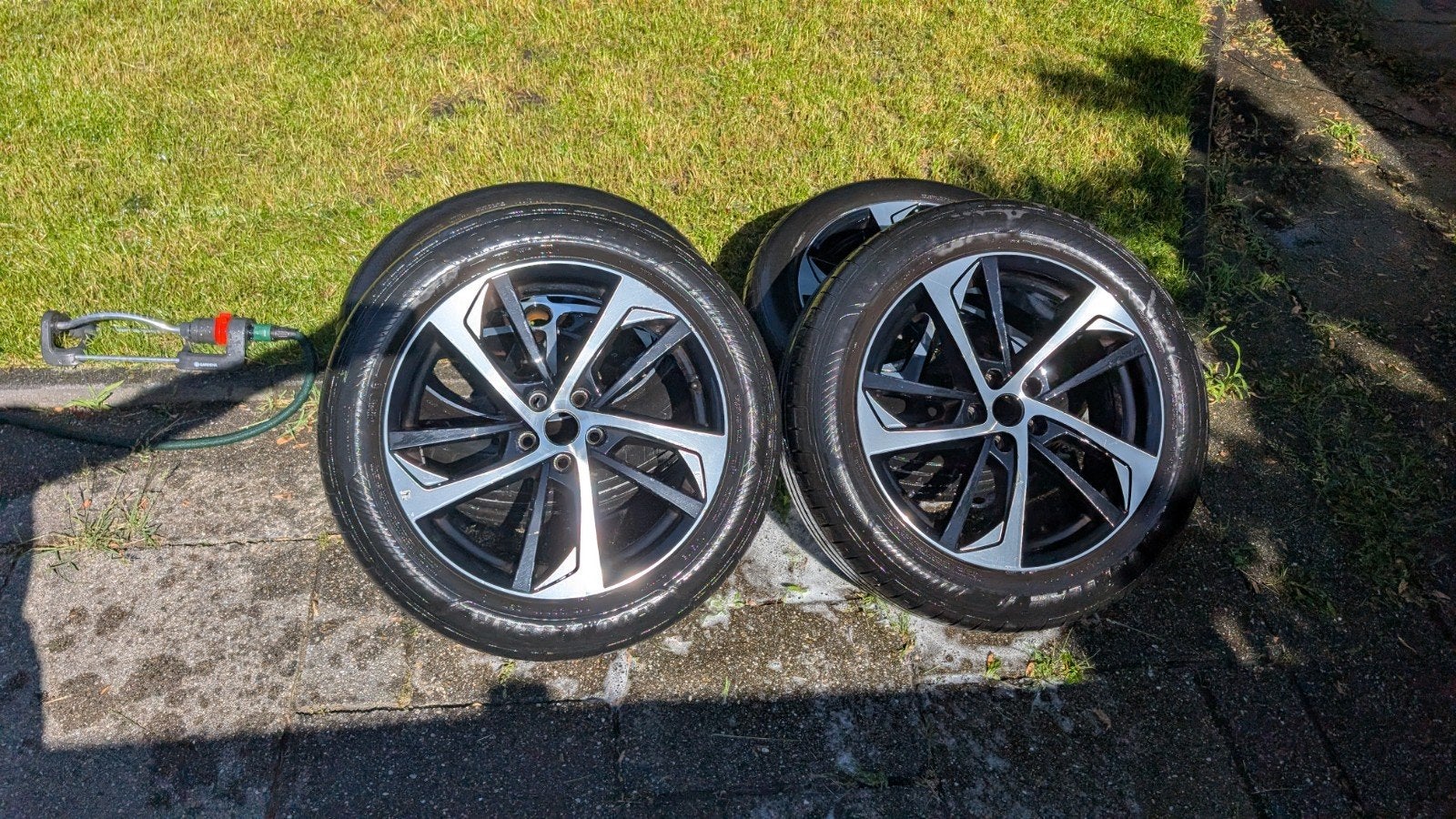GMP katana wielen met goede Goodyear banden 5x105 18 inch, Auto-onderdelen, Ophalen, 18 inch, Banden en Velgen, Personenwagen