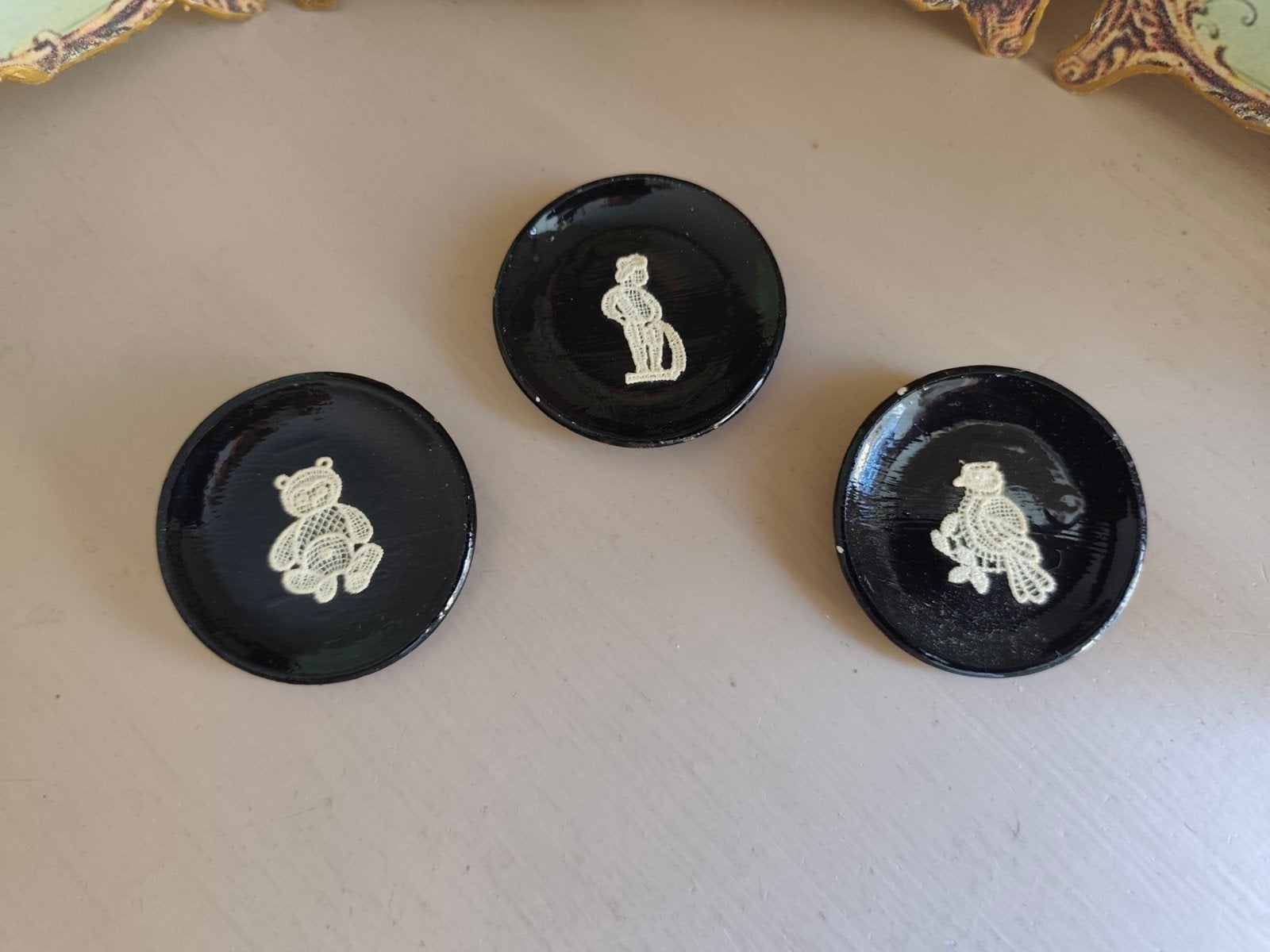 OUDE MINIATUUR BORDJES, Antiek en Kunst, Curiosa en Brocante, Ophalen of Verzenden