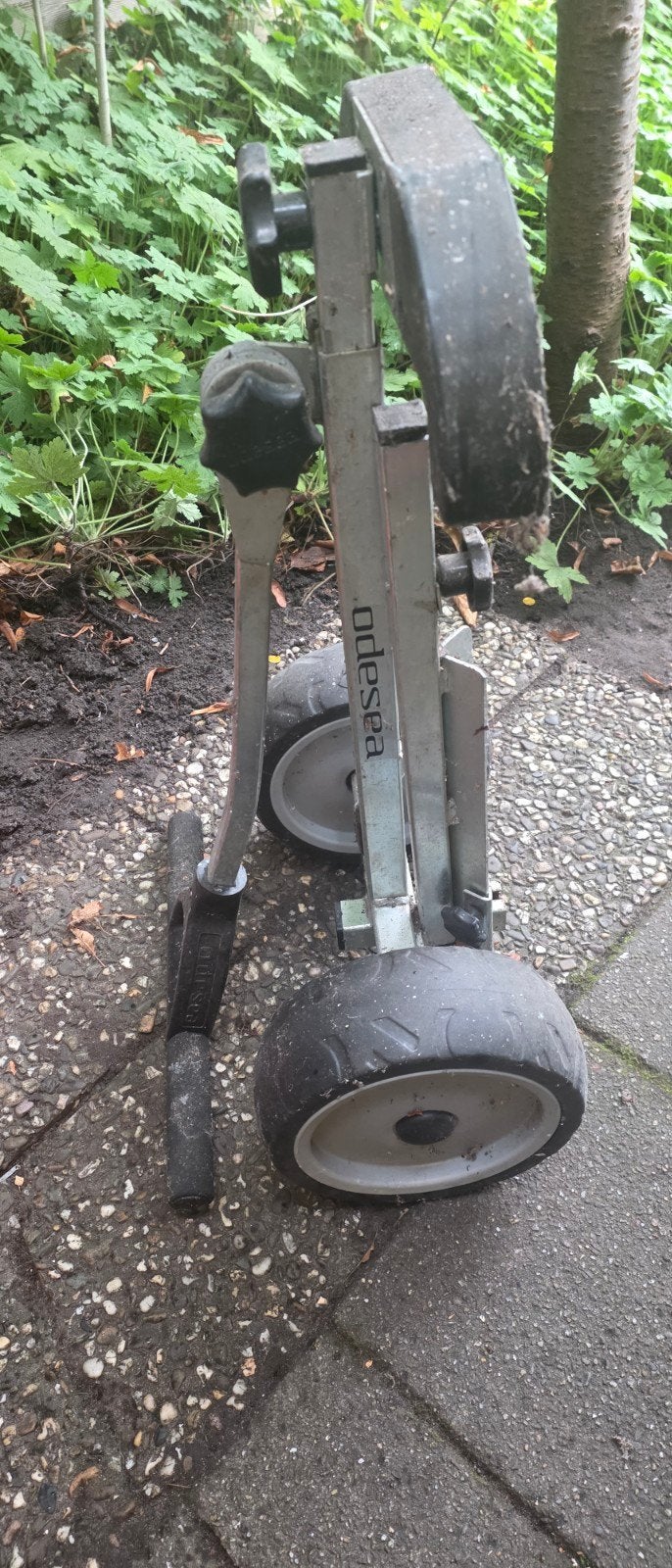 Buitenboordmotor trolley / karretje, Ophalen