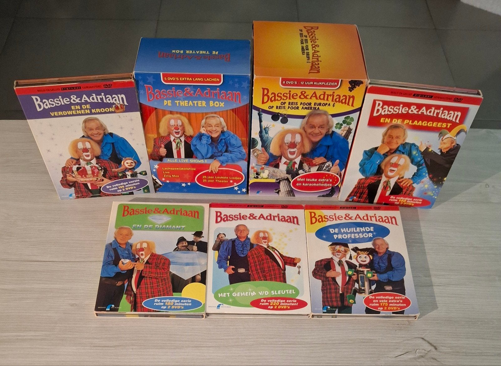Dvd collectie bassie en adriaan in nieuwstaat, Alle leeftijden, Ophalen of Verzenden, Zo goed als nieuw, Komedie