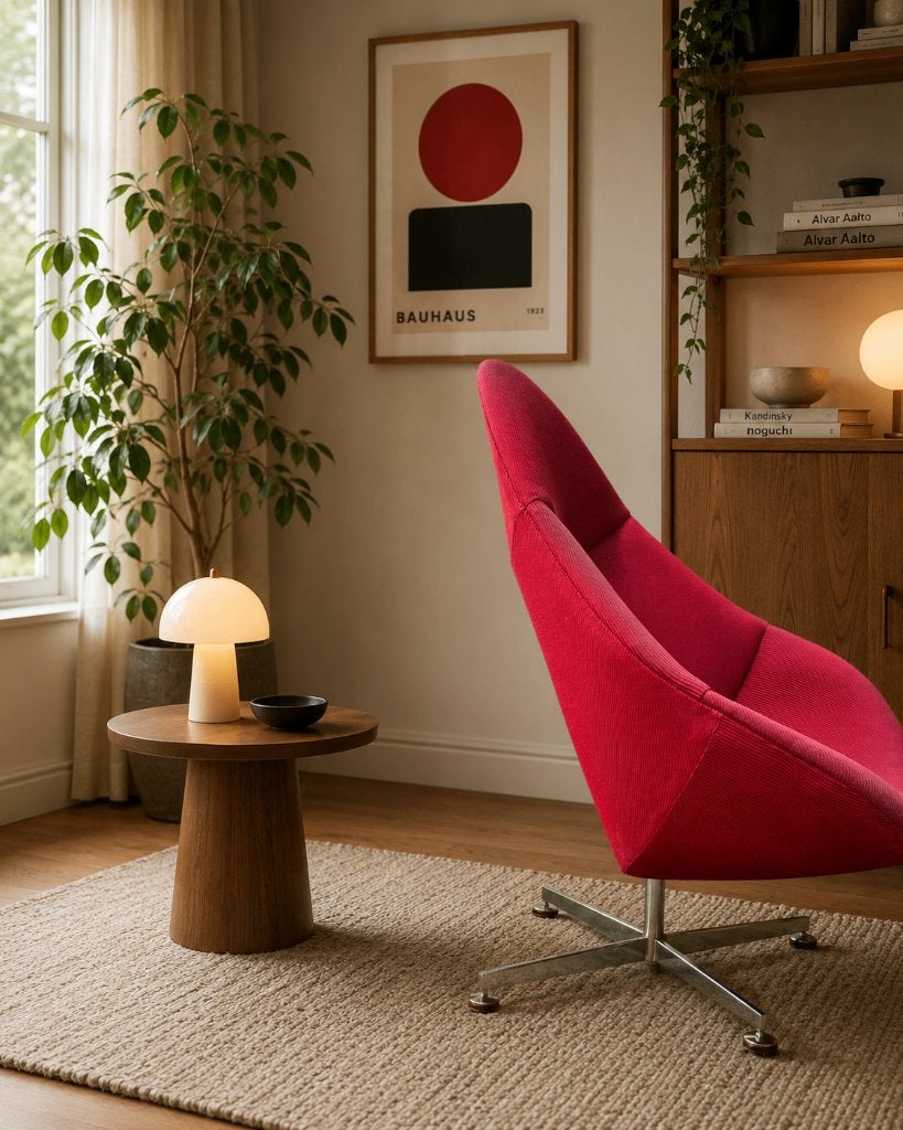 Rudolf Wolf voor Rohé Noordwolde Shell chair schelp sixties, Huis en Inrichting, Ophalen, Gebruikt, Minder dan 75 cm, Sixties Vintage Schelp Organisch Vintage