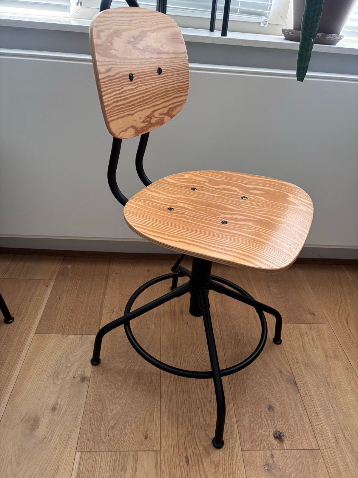 IKEA Kullaberg Bureaustoel Grenen/Zwart, Ophalen, Gebruikt, Zwart, Bureaustoel