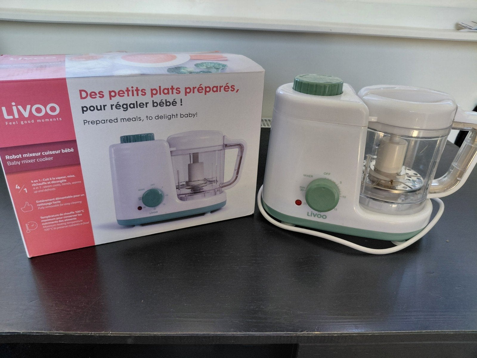 Livoo Baby Mixer Cooker - Babyvoedingmaker, Ophalen, Overige merken, Zo goed als nieuw, Babyvoedingmaker