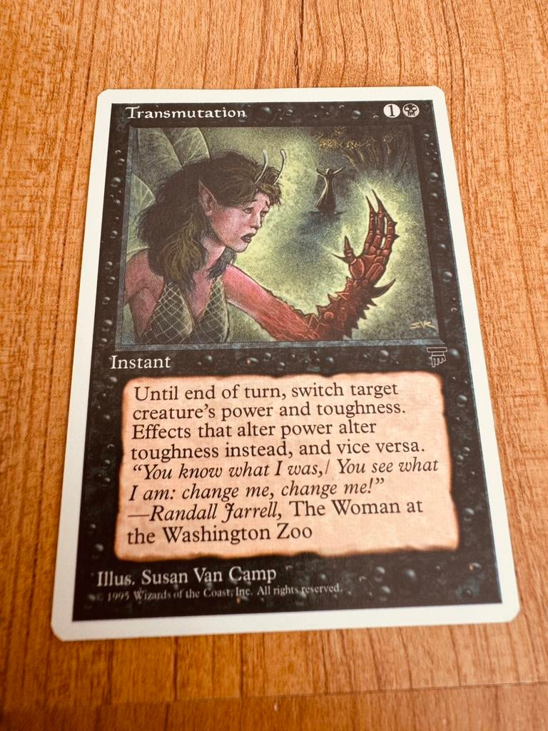 Magic The Gathering Deckmaster | Transmutation, Ophalen, Zo goed als nieuw, Losse kaart