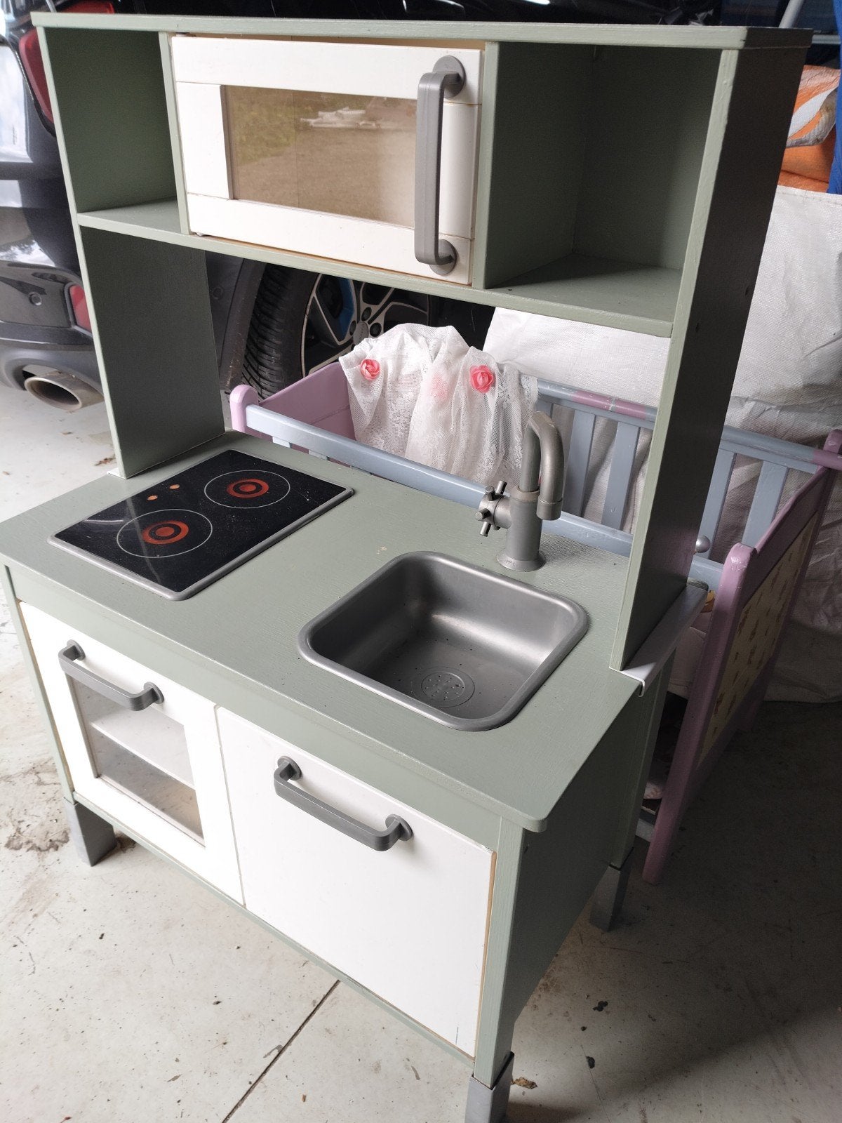 Ikea Duktig Keukentje - Groen met Accessoires, Ophalen, Gebruikt