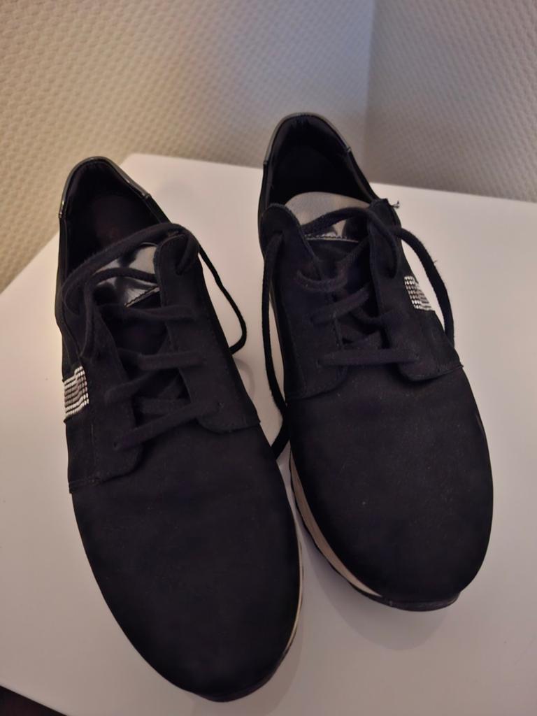 Zwarte Sneakers, maat 37,5 merk mephisto, Ophalen of Verzenden, Zo goed als nieuw, Zwart, Sneakers of Gympen