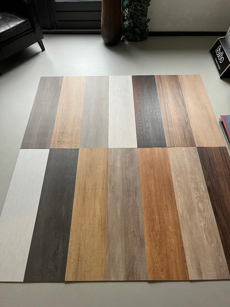 PVC LooseLay plank 25x100cm – €1,50 p/st – Direct leverbaar, Ophalen, Kunststof, 50 tot 150 cm, Nieuw
