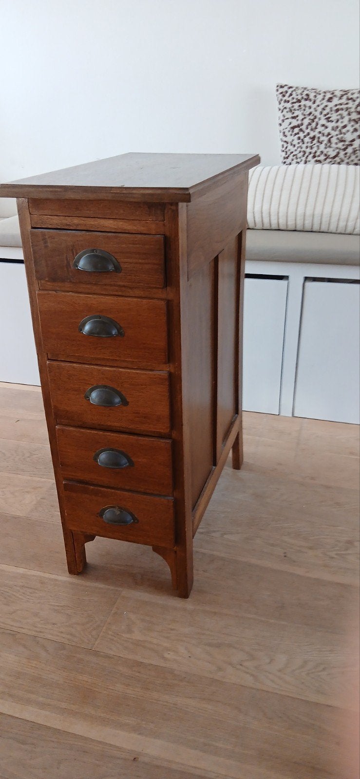 mooi oud ladekastje bureaukastje met 5 laden, Huis en Inrichting, Minder dan 50 cm, Gebruikt, 5 laden of meer, Klassiek