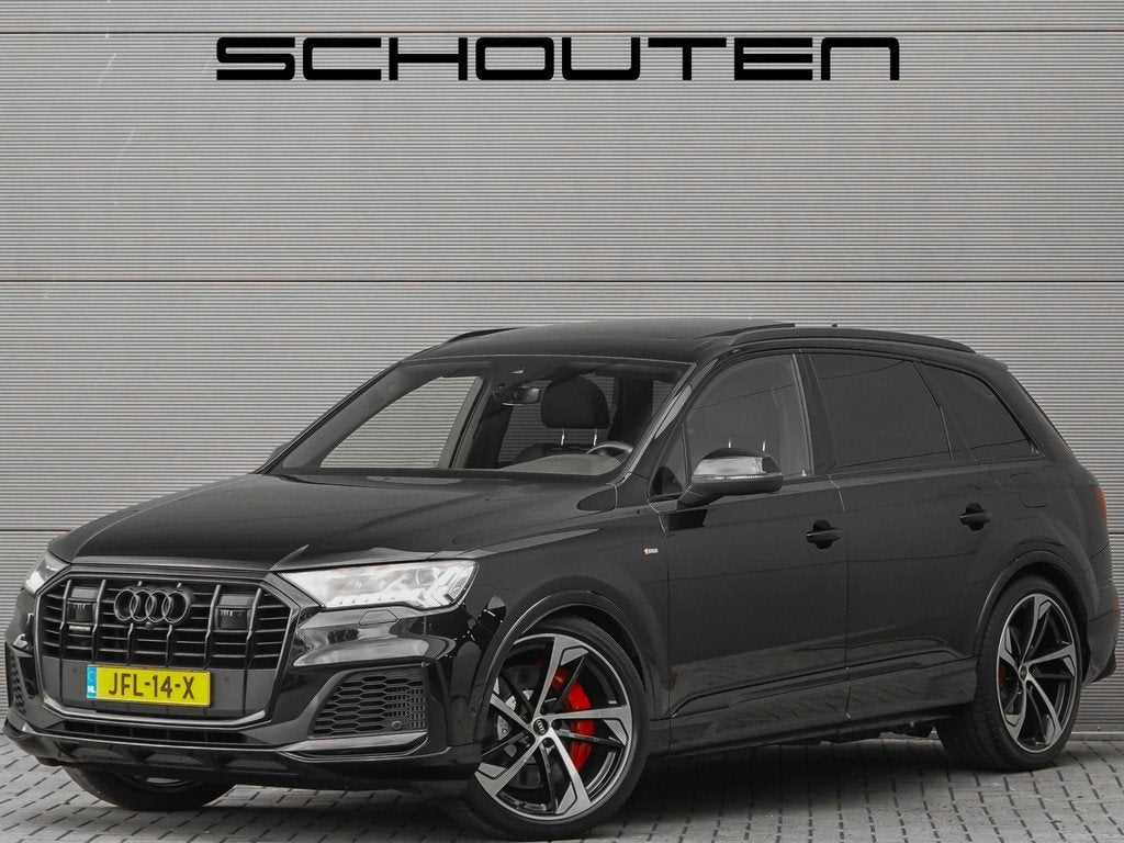 Audi Q7 55 TFSI e Quattro Pro Line S-Line Pano ACC Matrix LE, Auto's, Audi, 12 maanden, Gebruikt, 2995 cc, Zwart