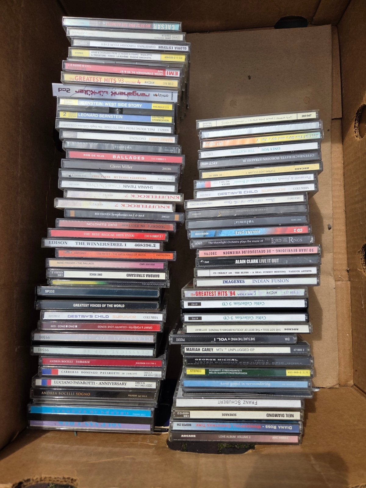 Doos cd's CD, Ophalen, Zo goed als nieuw