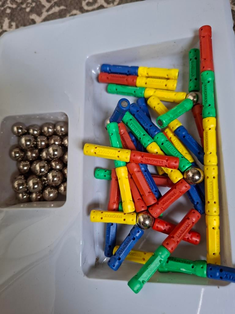 Magneetstaven 88-delig - Magnetisch Bouwspeelgoed, Ophalen of Verzenden, Gebruikt, Overige merken