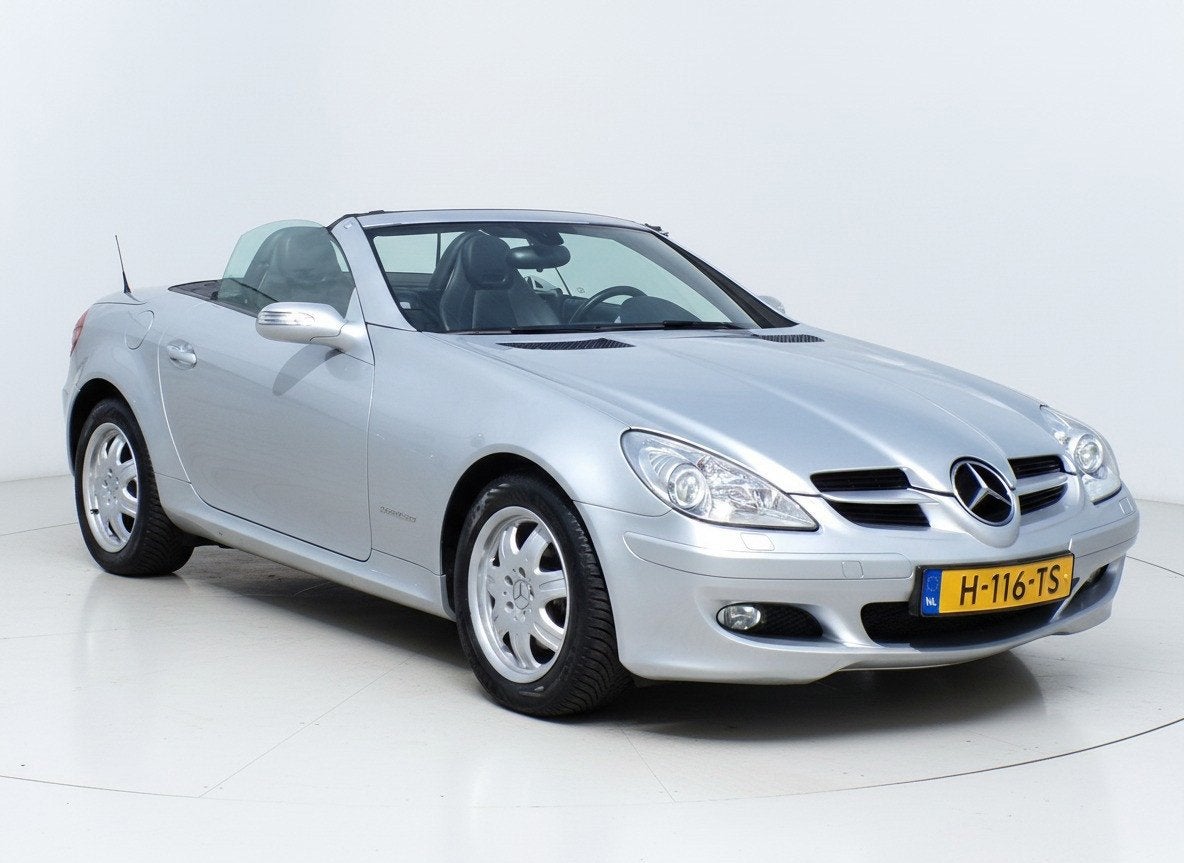Mercedes-Benz SLK-klasse 200 K|AUT|Xenon|Leder|Airscarf|Crui, Auto's, Automaat, Achterwielaandrijving, Gebruikt, Zwart