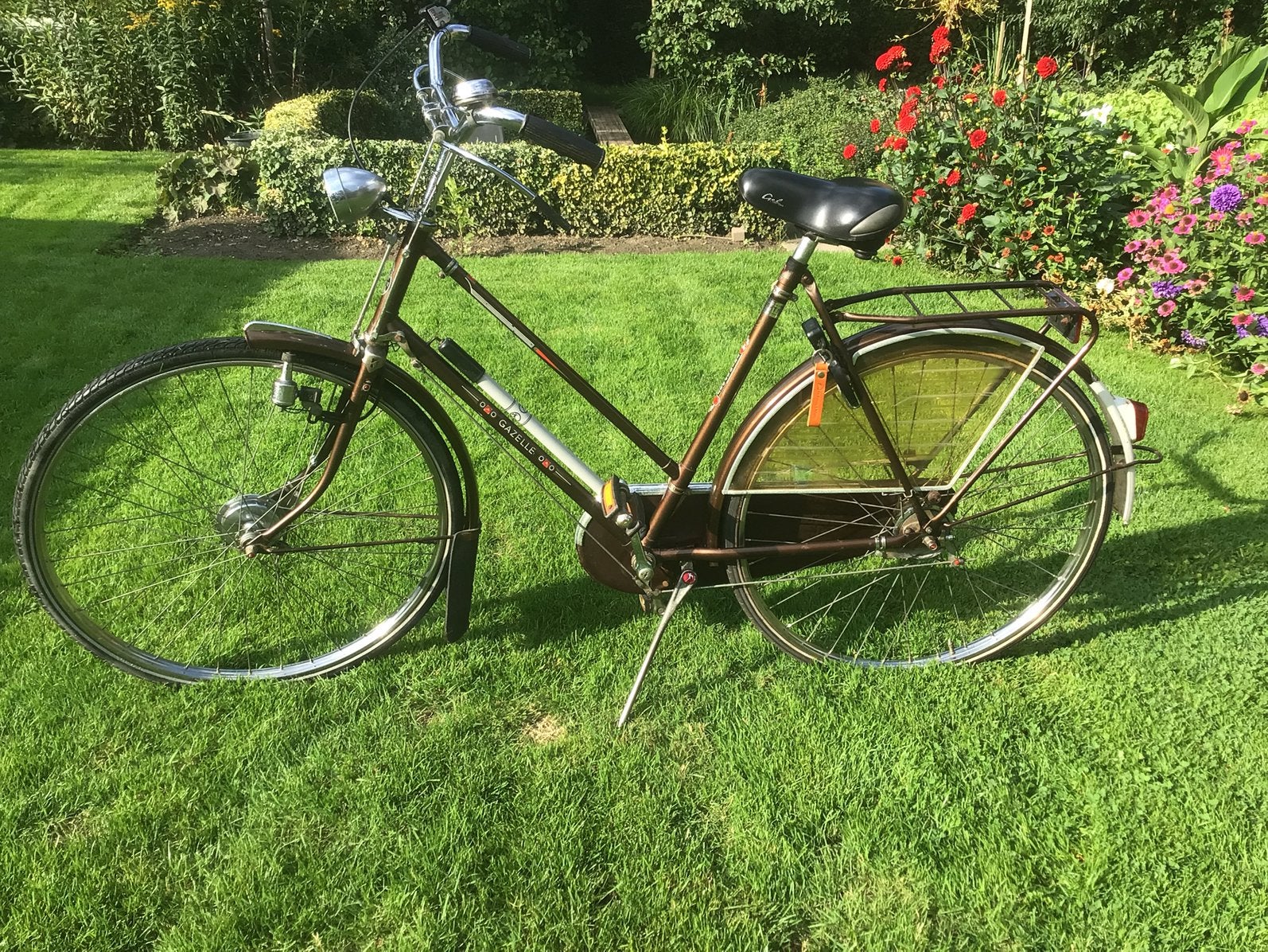Gazelle damesfiets, Fietsen en Brommers, 55 tot 59 cm, Ophalen, Trommelrem, Jaren '60 of nieuwer