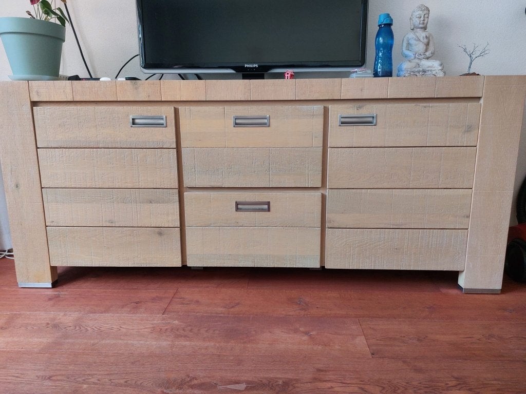 mooi solide dressoir, Ophalen, Met deur(en), 150 tot 200 cm, Eikenhout