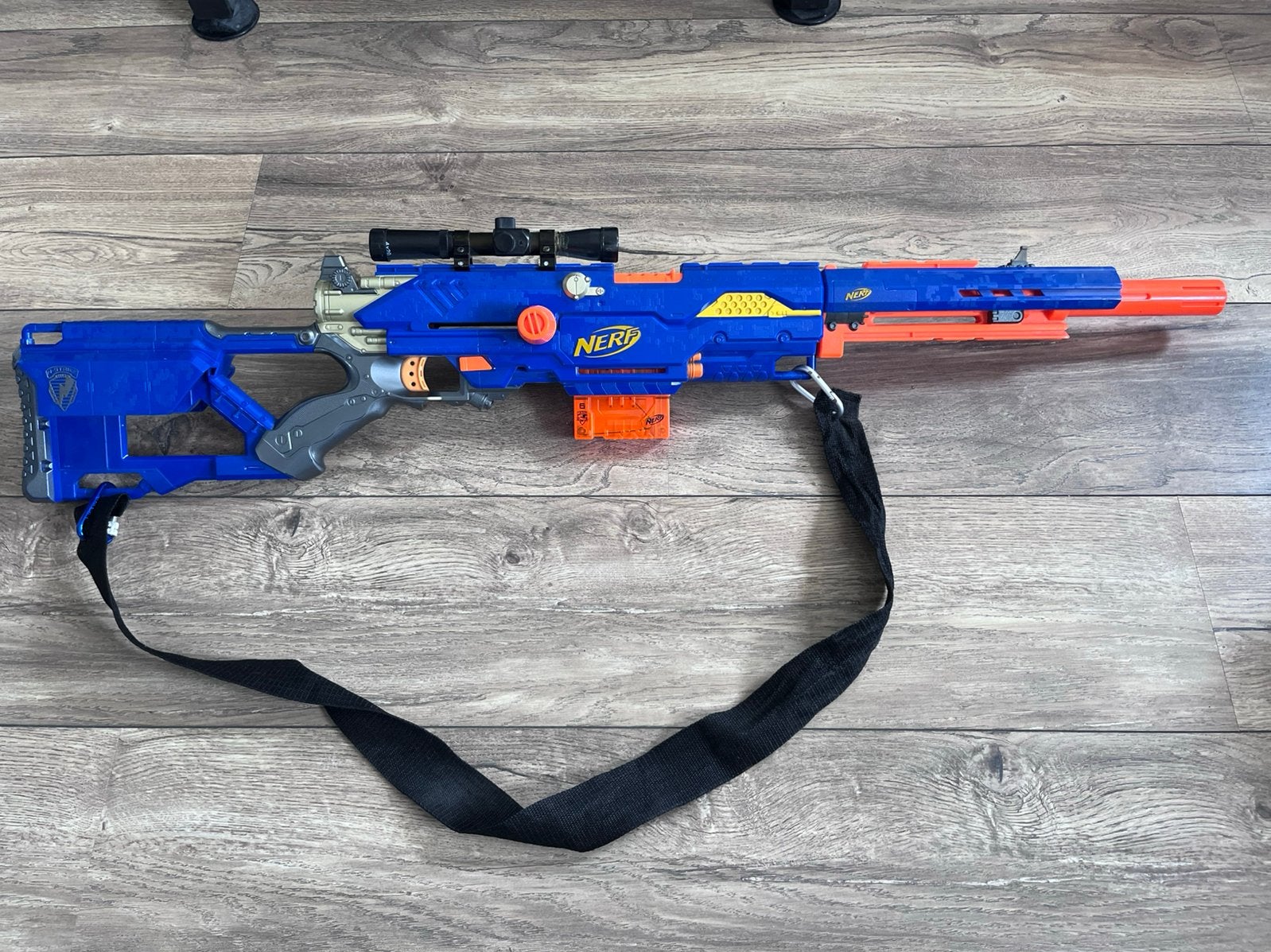 Nerf Longstrike CS-6 sniper, Ophalen of Verzenden, Gebruikt