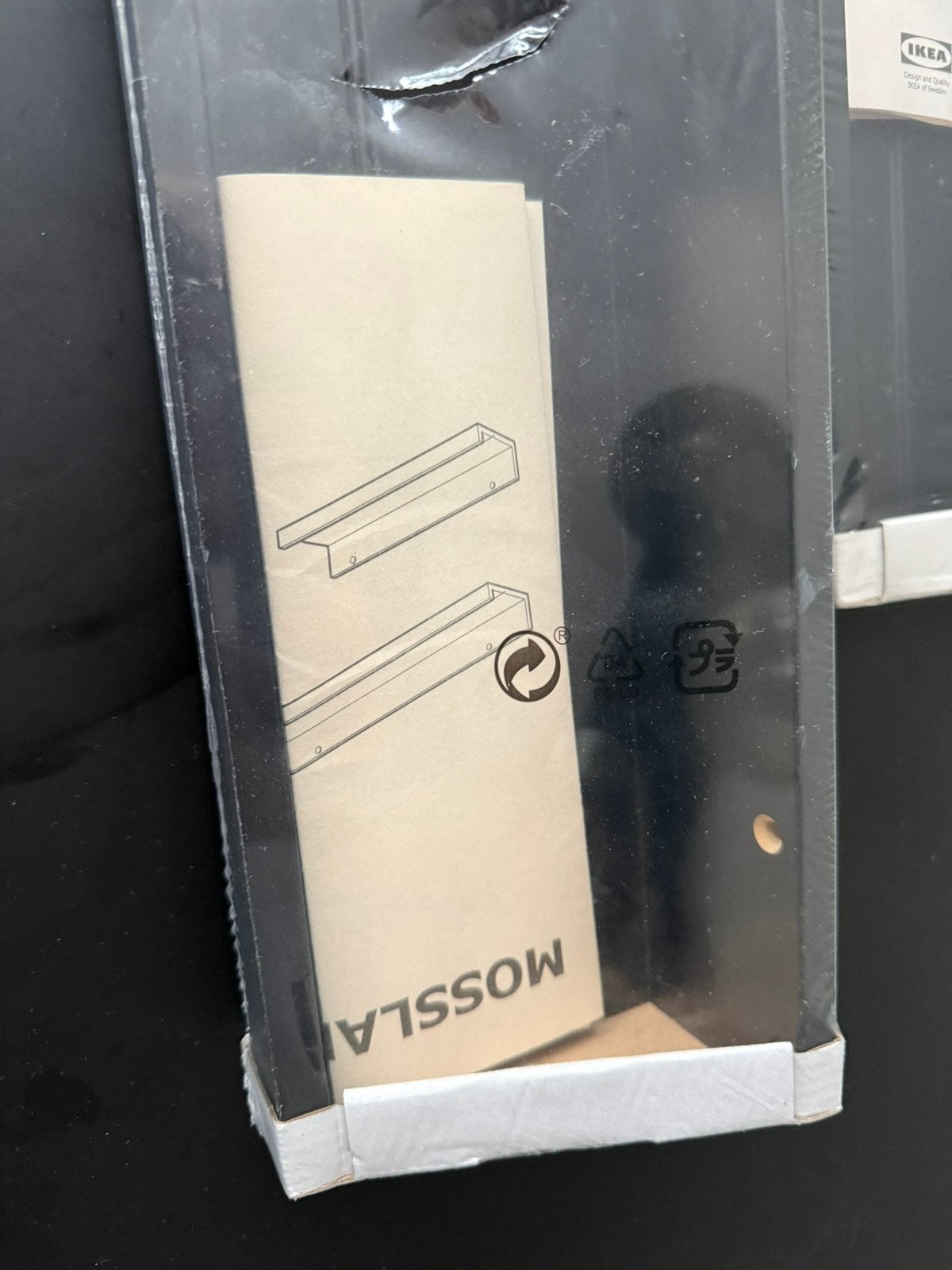 IKEA mosslanda 55cm in verpakking zwart, Verzenden, Nieuw