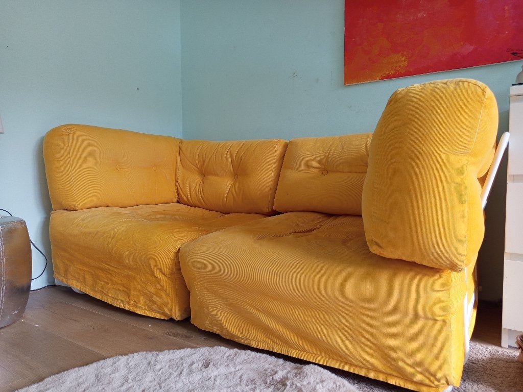 GRATIS GELE BANK IKEA, Ophalen, Gebruikt, Tweepersoons, 75 tot 100 cm