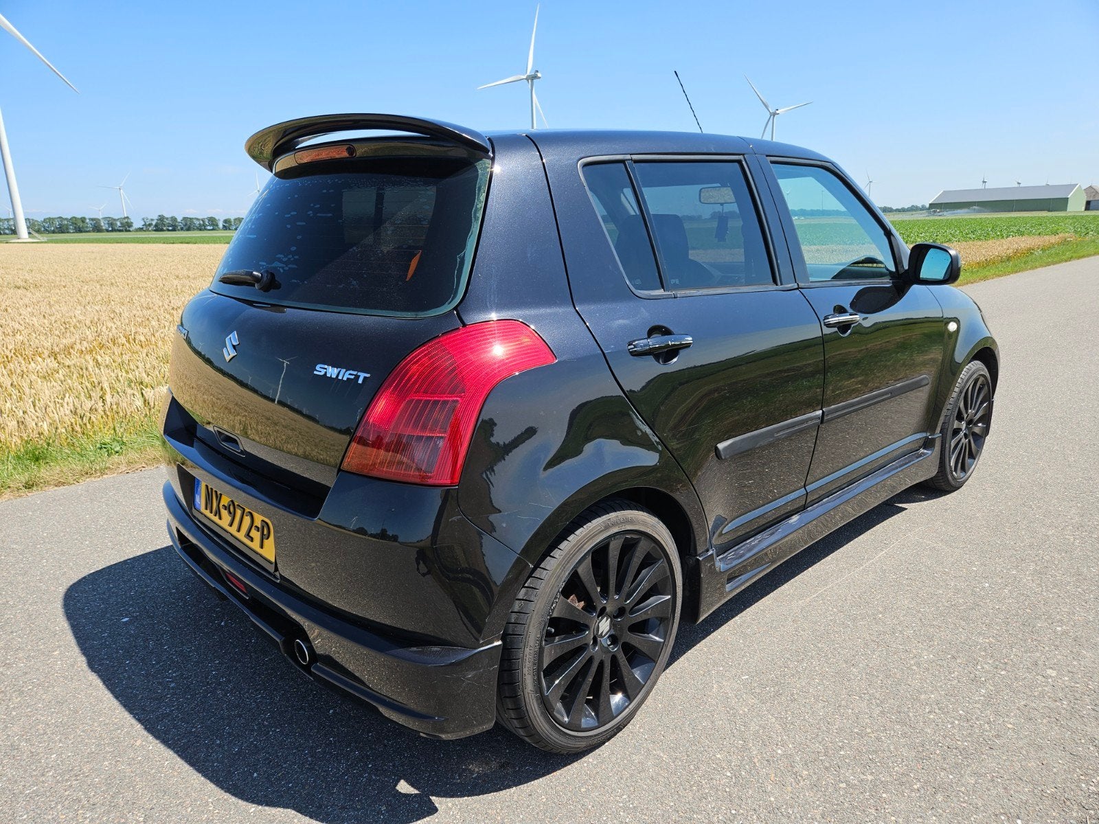 Suzuki Swift Sport 1.3 5Deurs 2007 Zwart full option, Auto's, Suzuki, Voorwielaandrijving, 40 €/maand, 965 kg, 400 kg