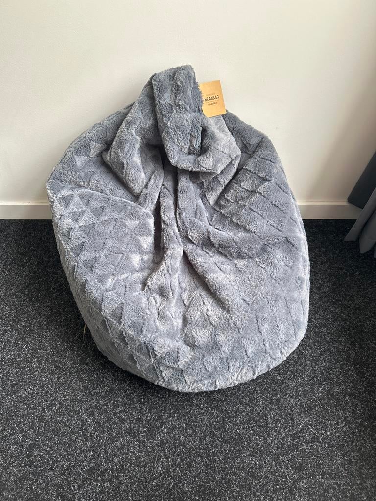 Snekkersten Beanbag - Grijs, 60x60x90 cm, Ophalen, Nieuw, Grijs, Zitzak