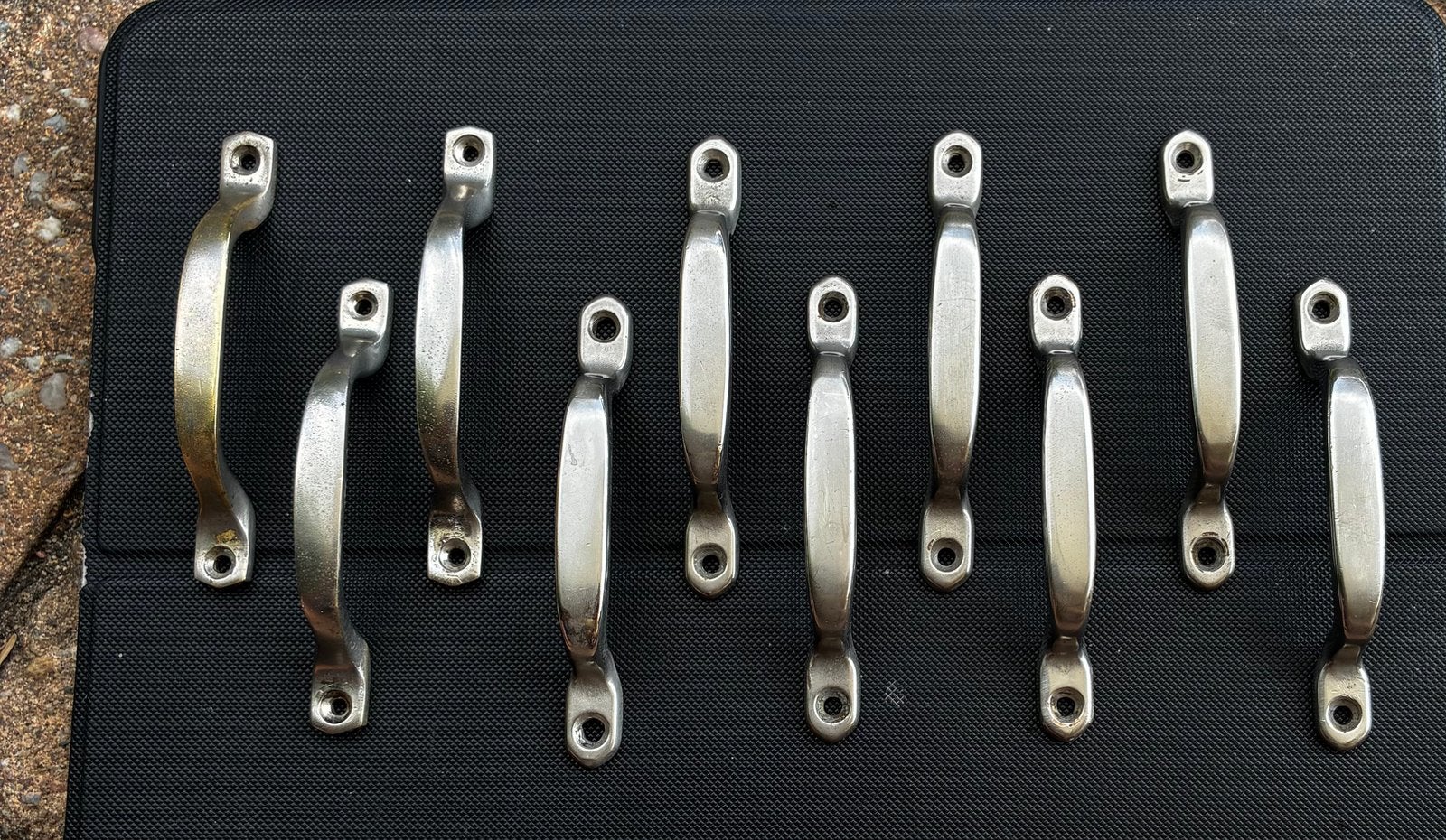 Vintage, jaren dertig deurgrepen, kapstokhaken, deurklink, Ophalen of Verzenden, Gebruikt, Chroom, Klink of Kruk