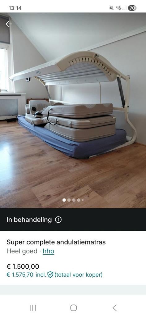 Andulatie matras - Ontspanning en pijnverlichting, Sport en Fitness, Massageproducten, Gebruikt, Apparaat, Ophalen of Verzenden