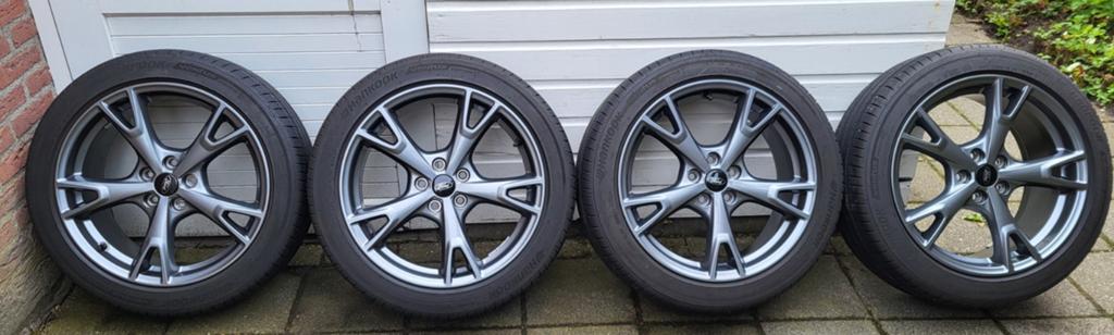Velgen met zomerbanden Ford Mondeo, Ophalen, 18 inch, Gebruikt, Banden en Velgen