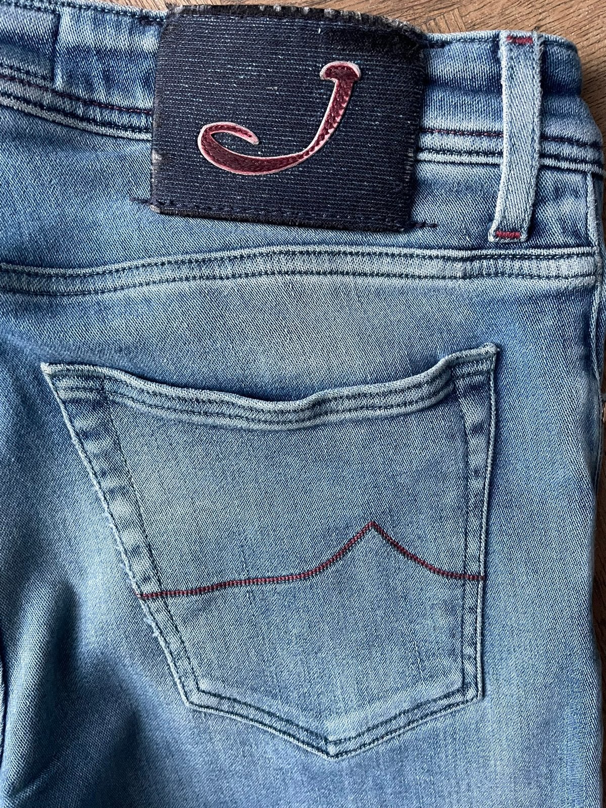 Jacob Cohen J622C jeans maat 34, ingekort, Kleding | Heren, Spijkerbroeken en Jeans, Ophalen of Verzenden, Gedragen, Blauw, W33 - W34 (confectie 48/50)