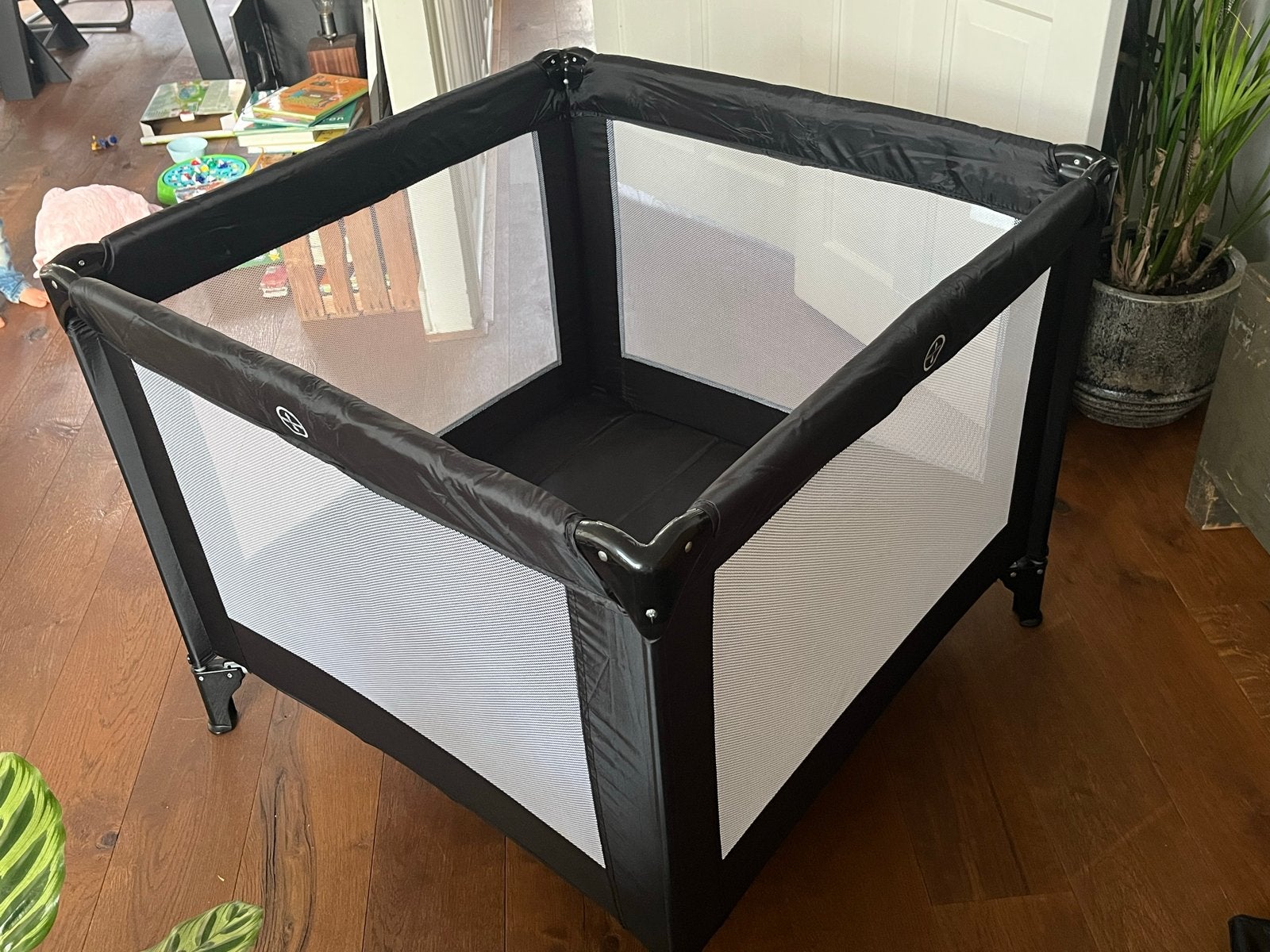 Ding Baby opvouwbare box, zwart (100x100cm), Ophalen, Gebruikt, Vierkant