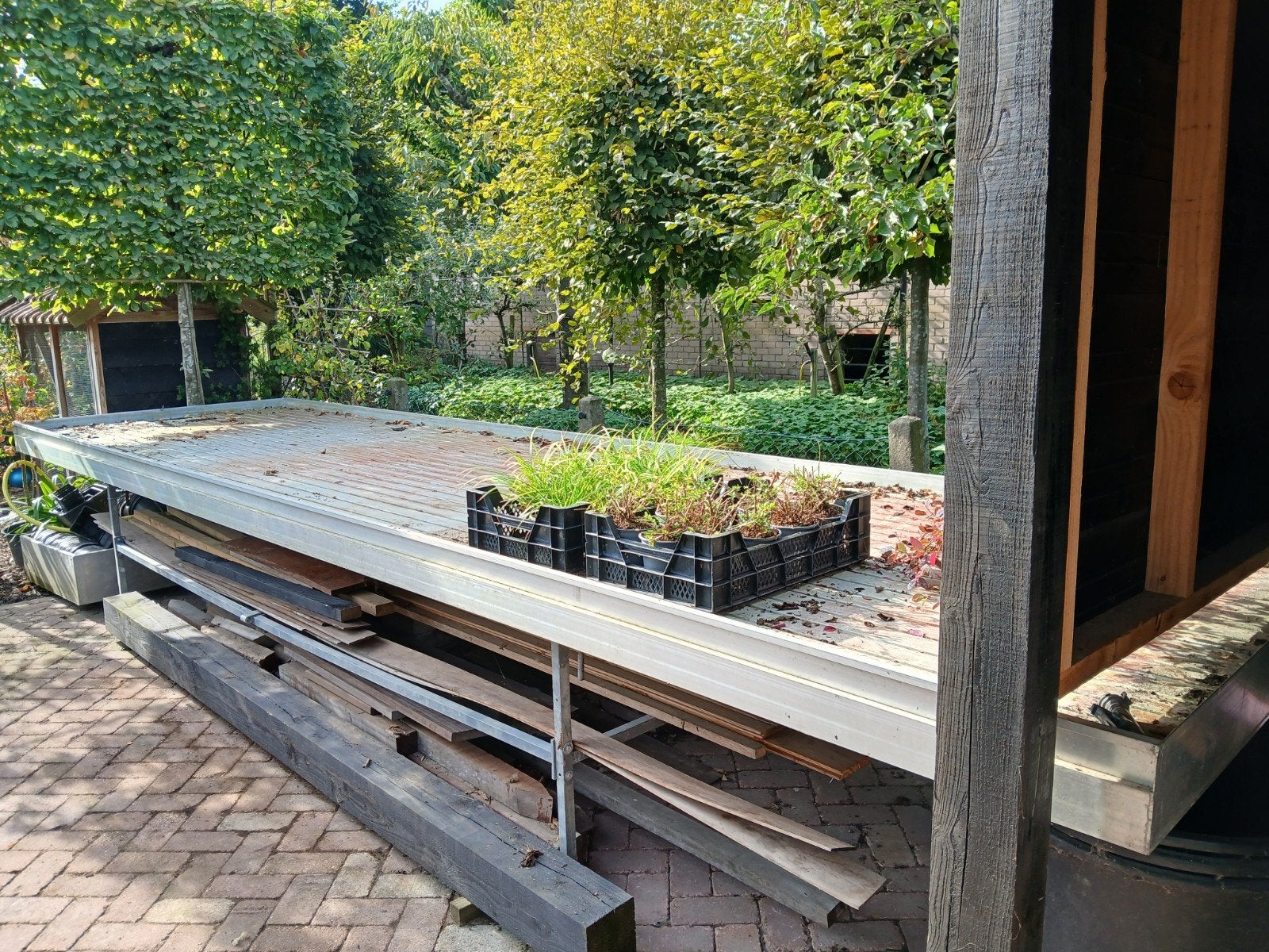 Plantentafel/ kweektafel, Ophalen, Aluminium, 6 meter of meer, 1 tot 2 meter