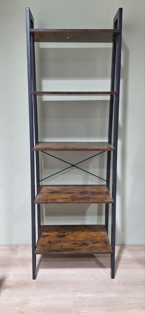 Ladderkast 5 laags 170x56x32 cm - Per stuk of samen, Huis en Inrichting, Kasten | Boekenkasten, Met plank(en), Industrieel, Modern