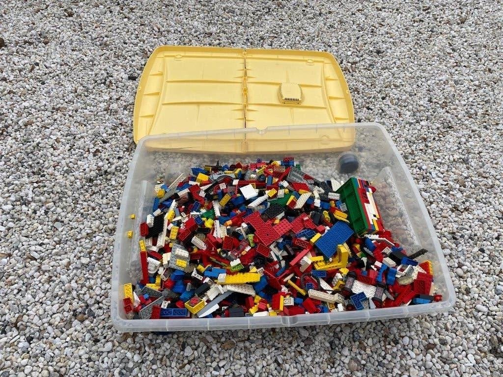 Grote box vol met lego in zeer goede staat, Ophalen, Gebruikt, Losse stenen, Lego