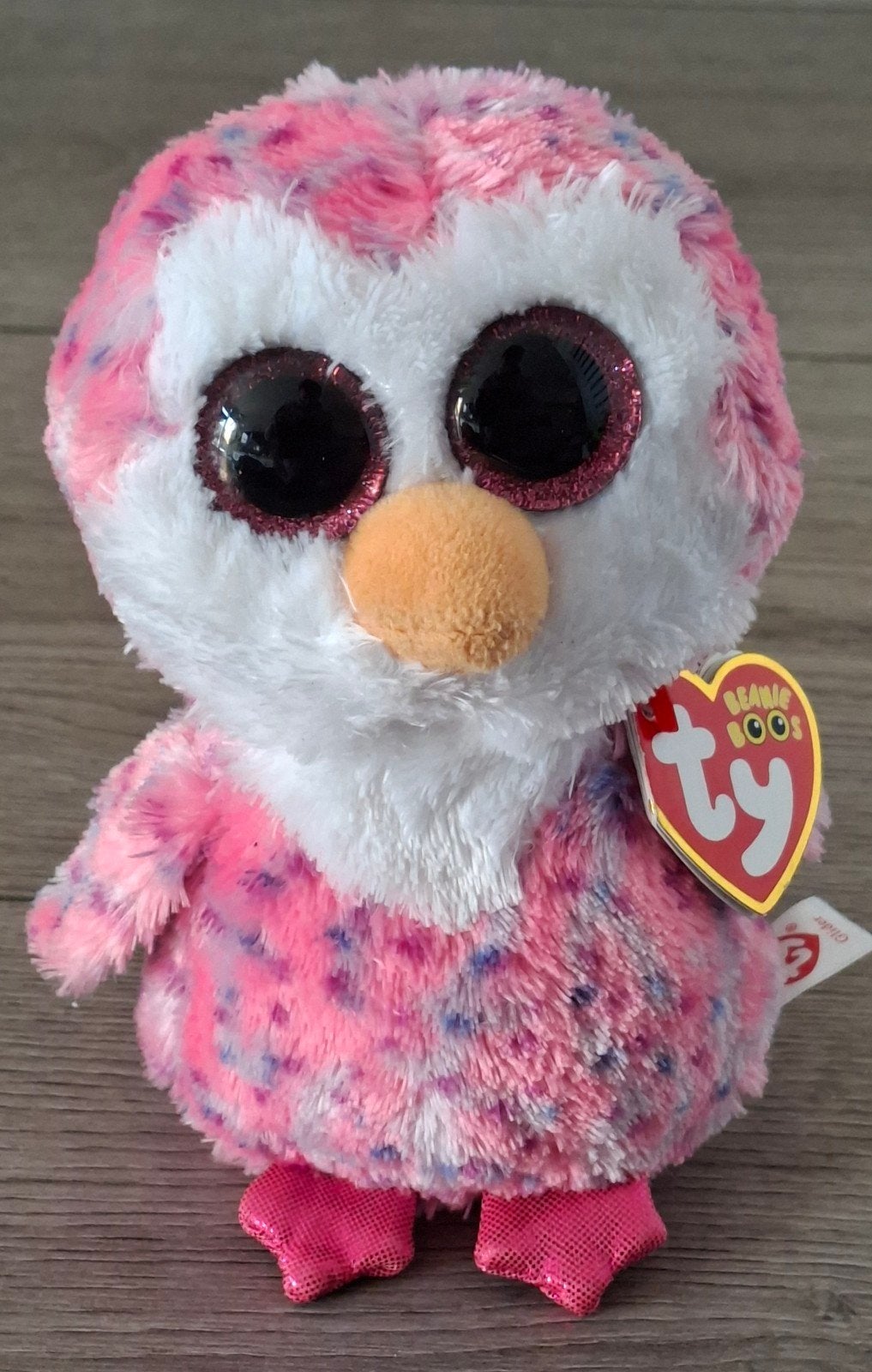 ty beanie boo pinguïn Glider 16 cm, Pinguïn, Overige karakters, Ophalen of Verzenden, Zo goed als nieuw