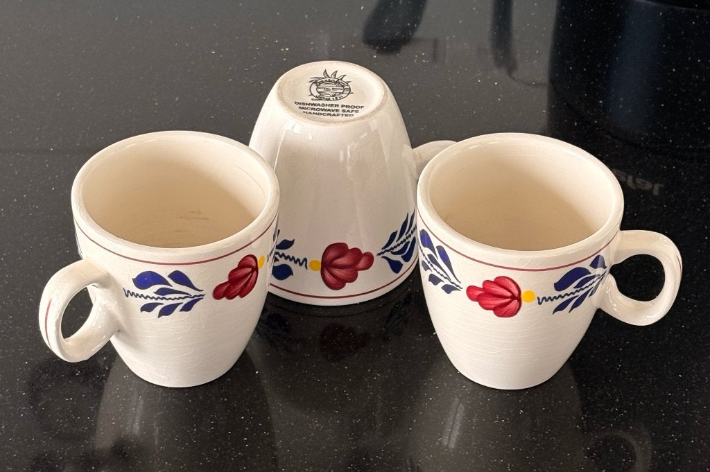 Boerenbont koffiekopjes, Landelijk/Boerenbont, Ophalen of Verzenden, Zo goed als nieuw, Royal Boch