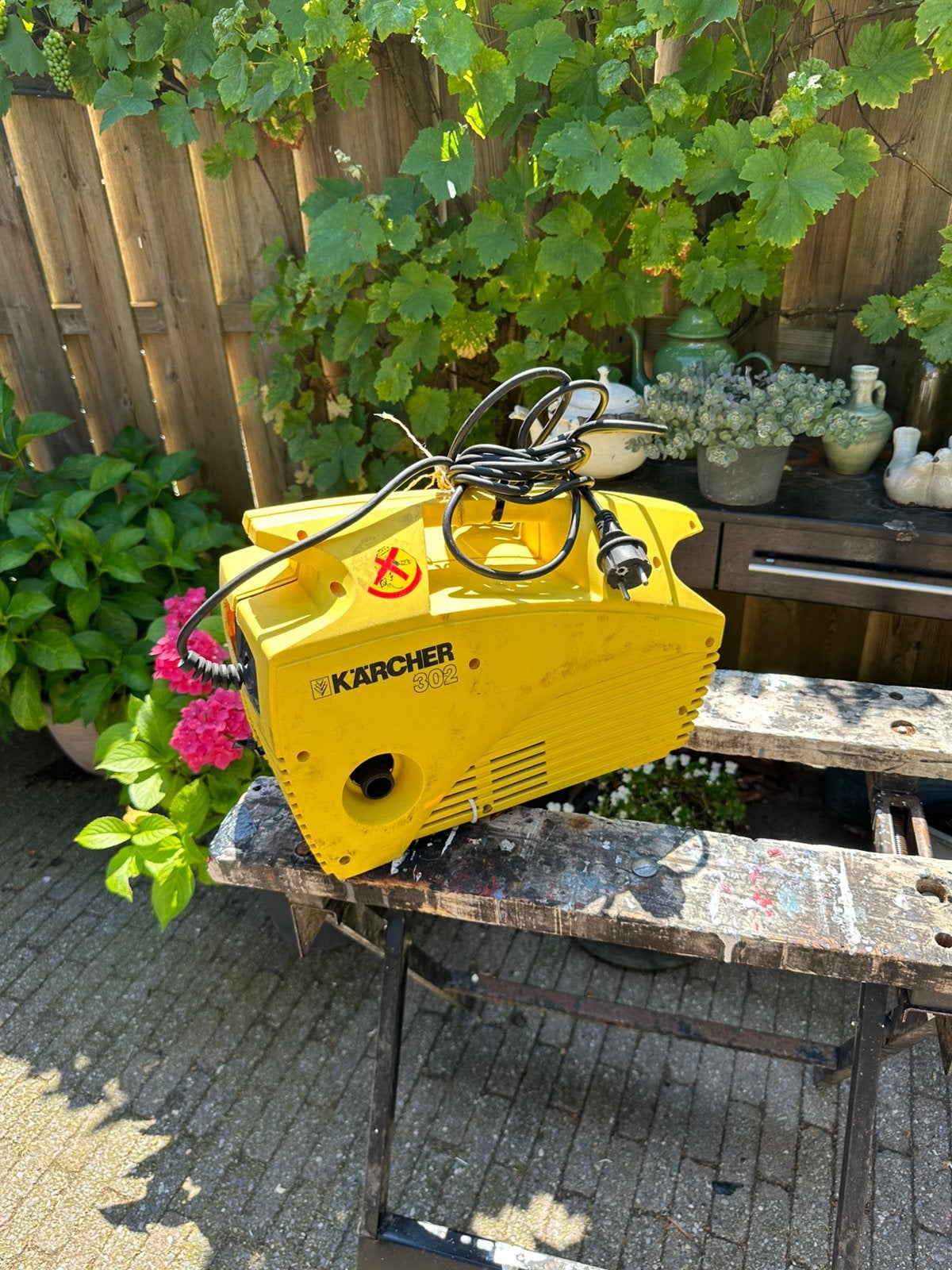 Hoge drukreiniger ., Tuin en Terras, Ophalen, Zo goed als nieuw, Elektrisch