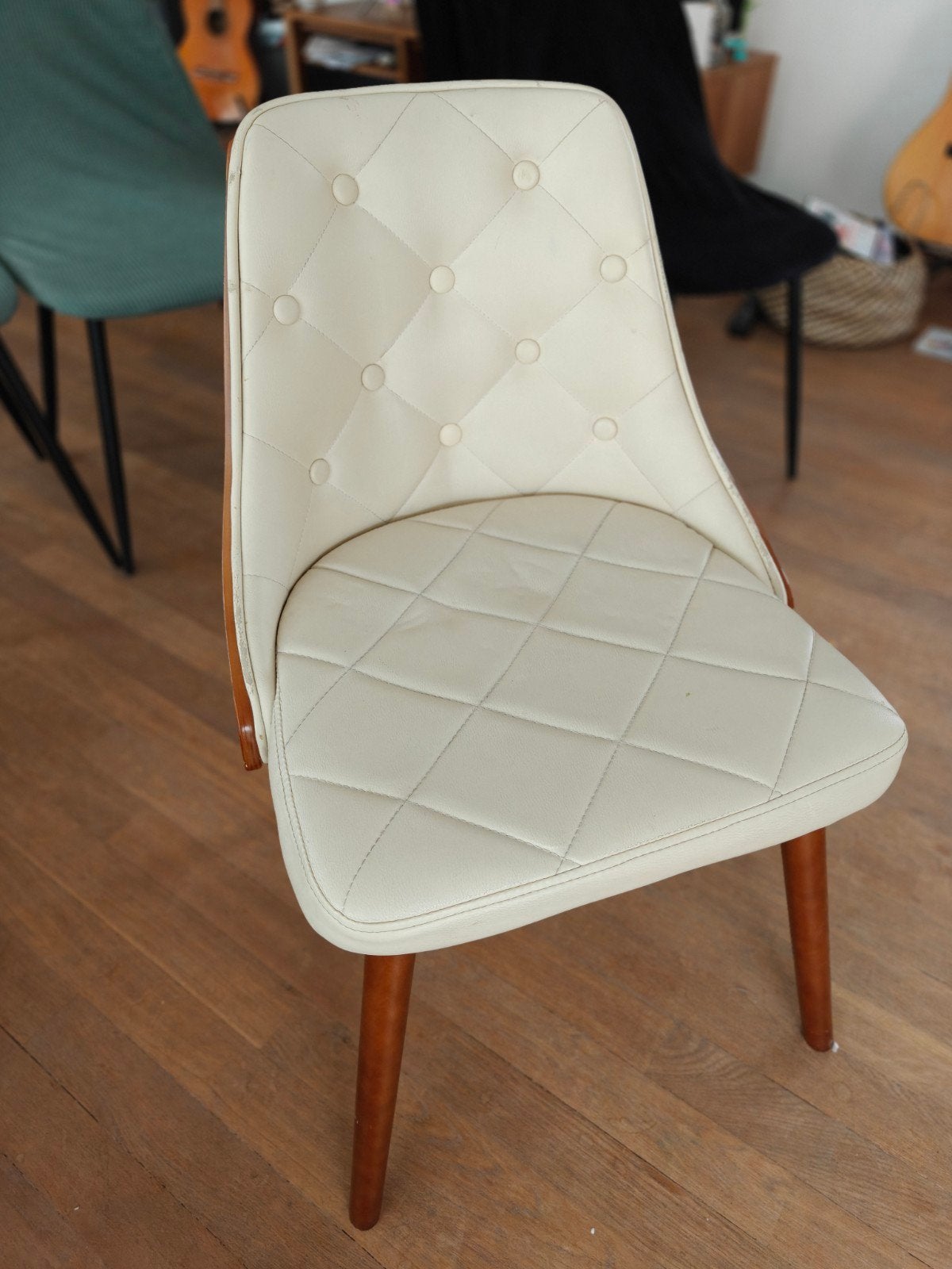 eetkamerstoel wit of zwart, Huis en Inrichting, Stoelen, Ophalen, Gebruikt, Wit, Vijf, Zes of meer stoelen