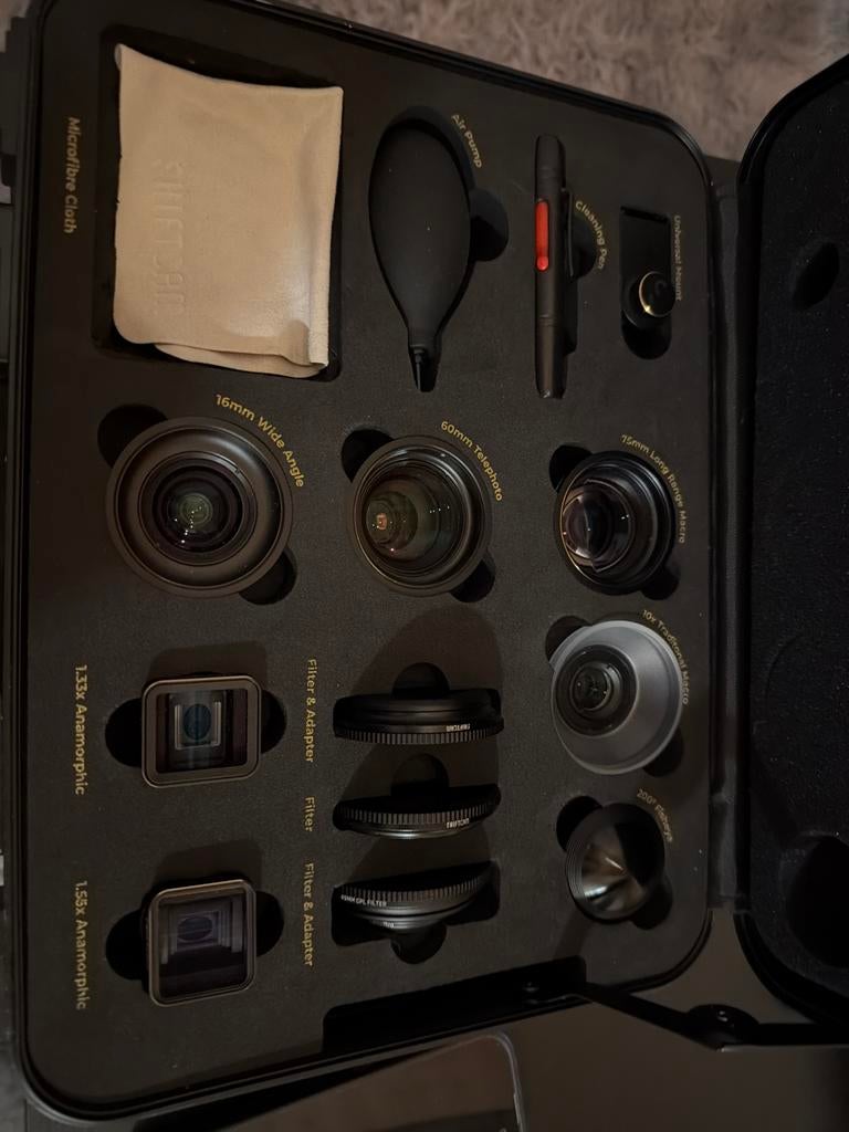 Shiftcam lens ultra kit met anamorphic lenzen, Verzenden, Nieuw, Overige typen