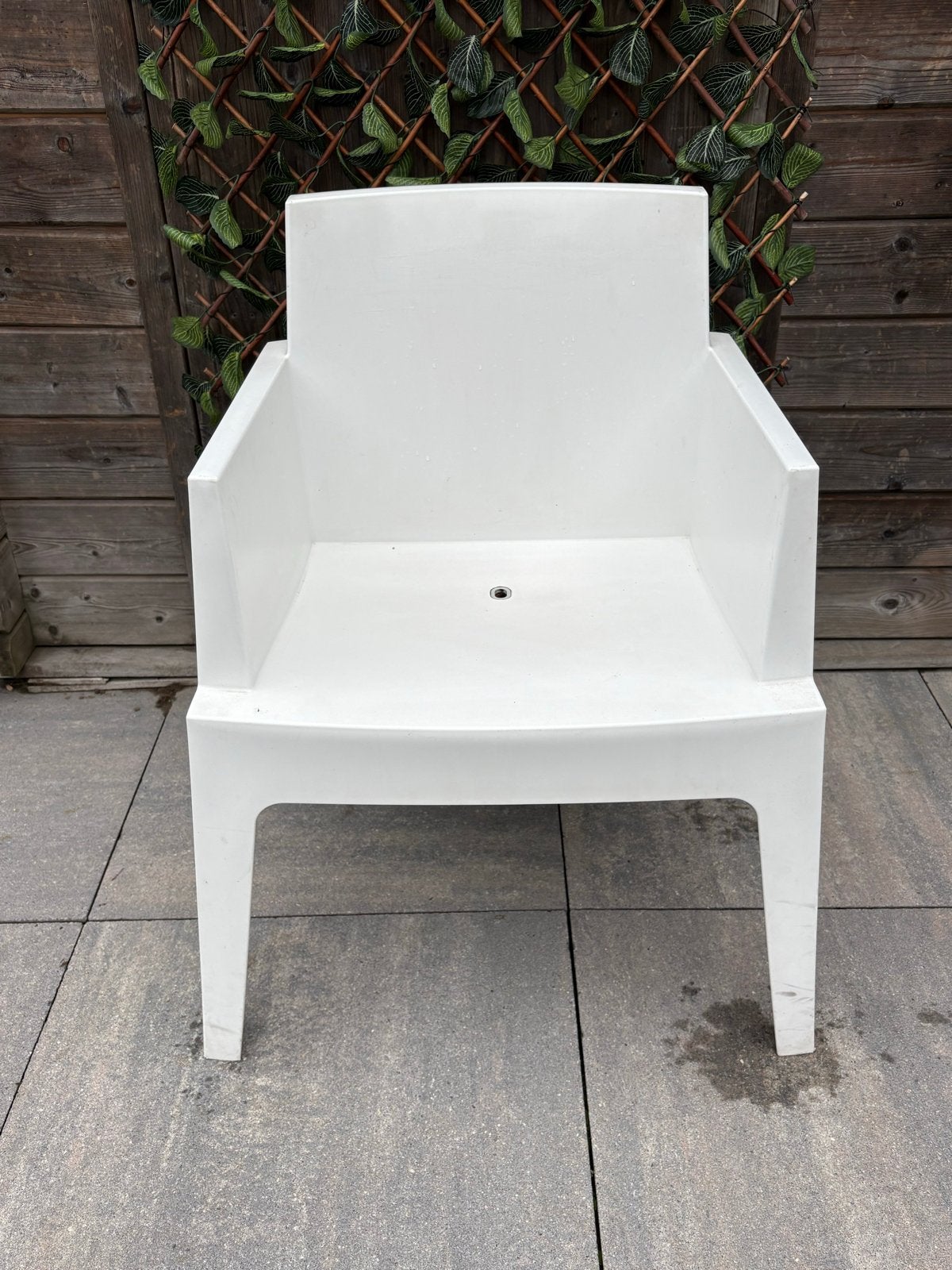 Set van 6 Siesta Exclusive 058 BOX armchairs wit, Ophalen, Gebruikt, Kunststof