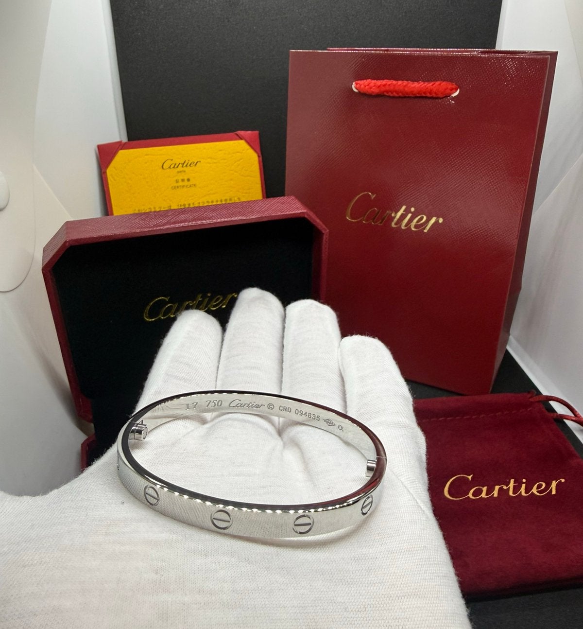 CARTIER LOVE ZILVEREN ARMBAND, Ophalen of Verzenden, Zo goed als nieuw, Goud, Zilver