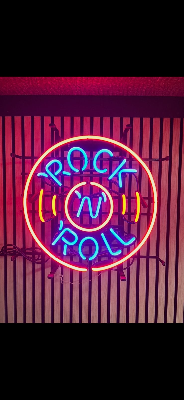 Neon sign Rock'n Roll Mancave Cafe, Ophalen of Verzenden