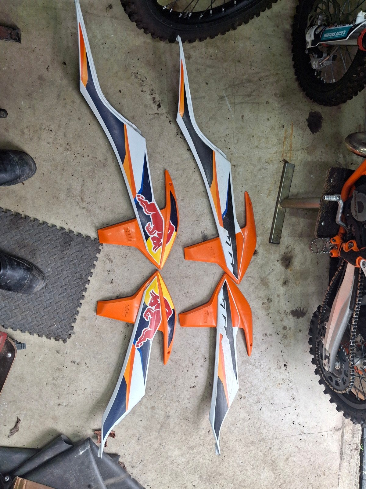 KTM exc  - Zijpanelen (kappen), Ophalen of Verzenden, Gebruikt