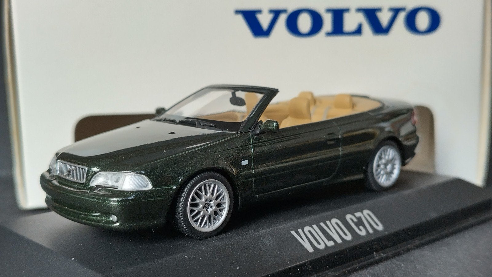 Volvo C70 Cabrio 1:43 Minichamps Pol, Auto, Verzenden, Pauls Model Art, Zo goed als nieuw