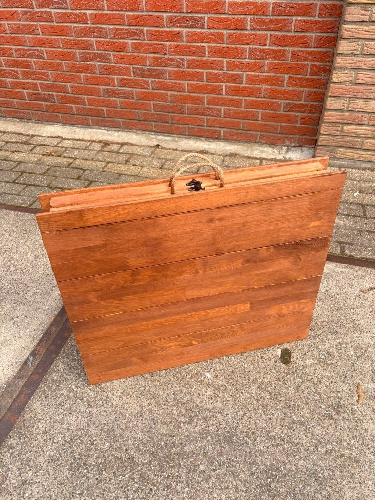 Campingtafel inklapbaar – Houten lage tafel | 120 x 70 cm, Caravans en Kamperen, Ophalen of Verzenden, Zo goed als nieuw, Campingtafel
