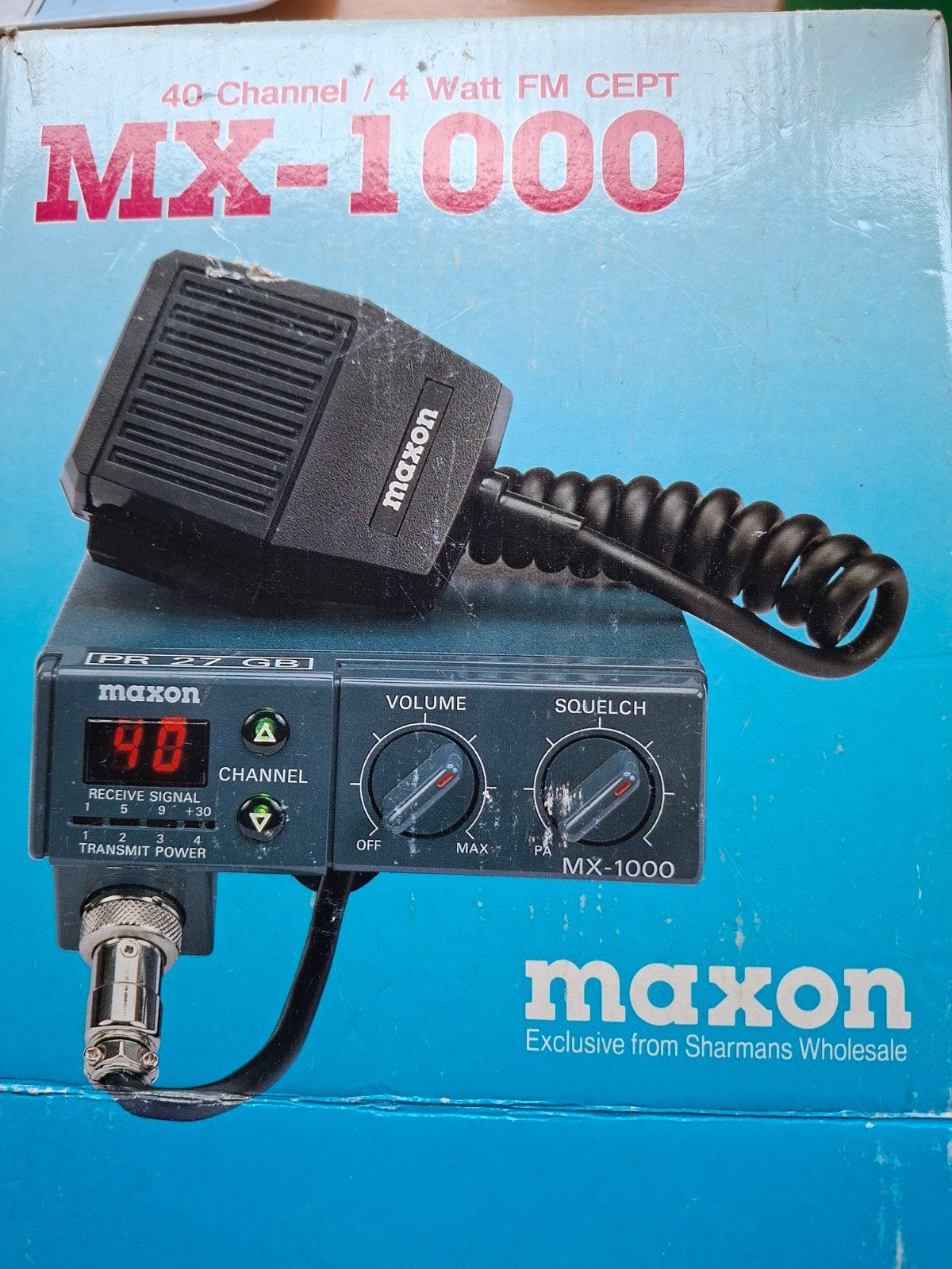 Maxon MX-1000 CB-radio met Wilson Little Wil antenne, Telecommunicatie, Zenders en Ontvangers, Ophalen of Verzenden, Gebruikt