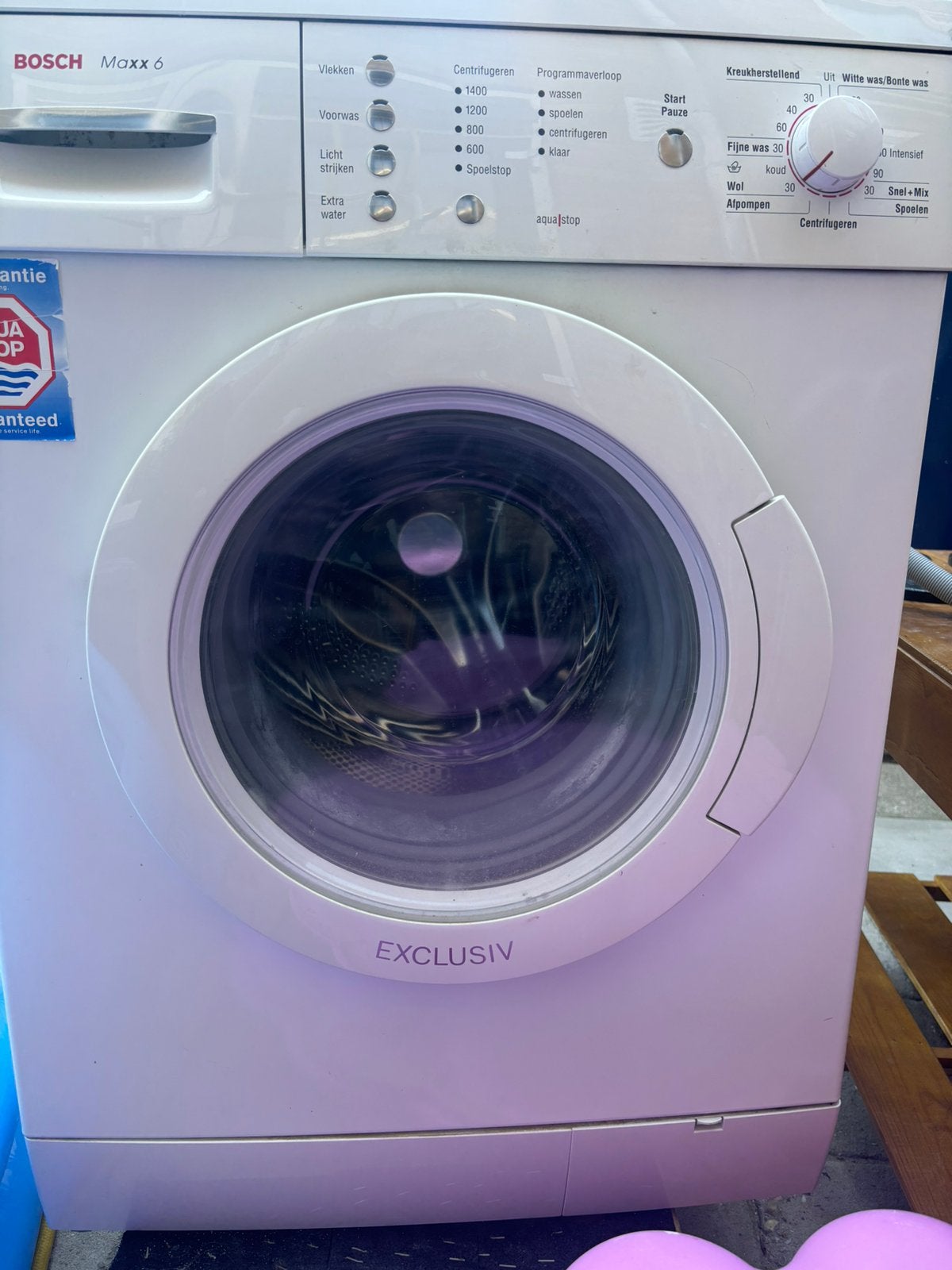 Wasmachine Bosch Maxx 6, Ophalen, Zo goed als nieuw, 85 tot 90 cm, 1200 tot 1600 toeren
