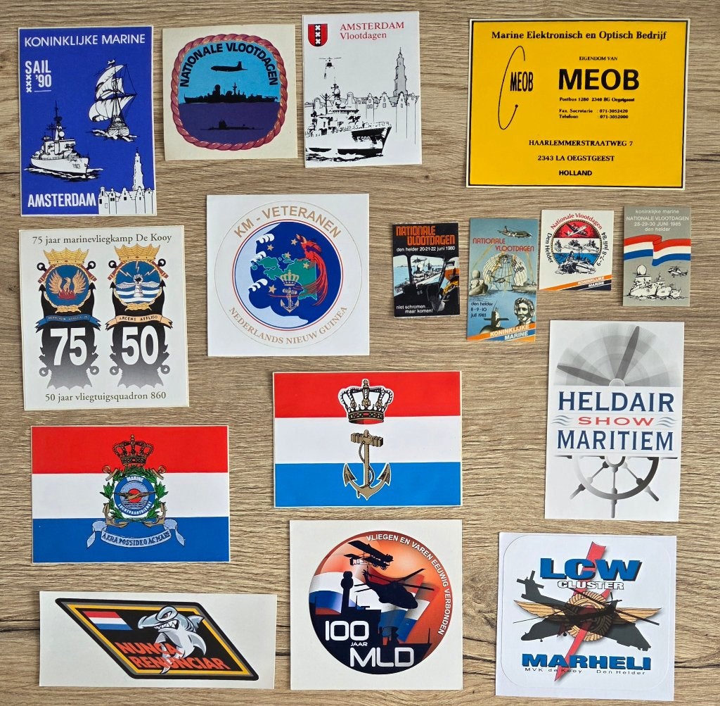 M28- Koninklijke Marine stickers, Ophalen of Verzenden, Nieuw, Meerdere stickers