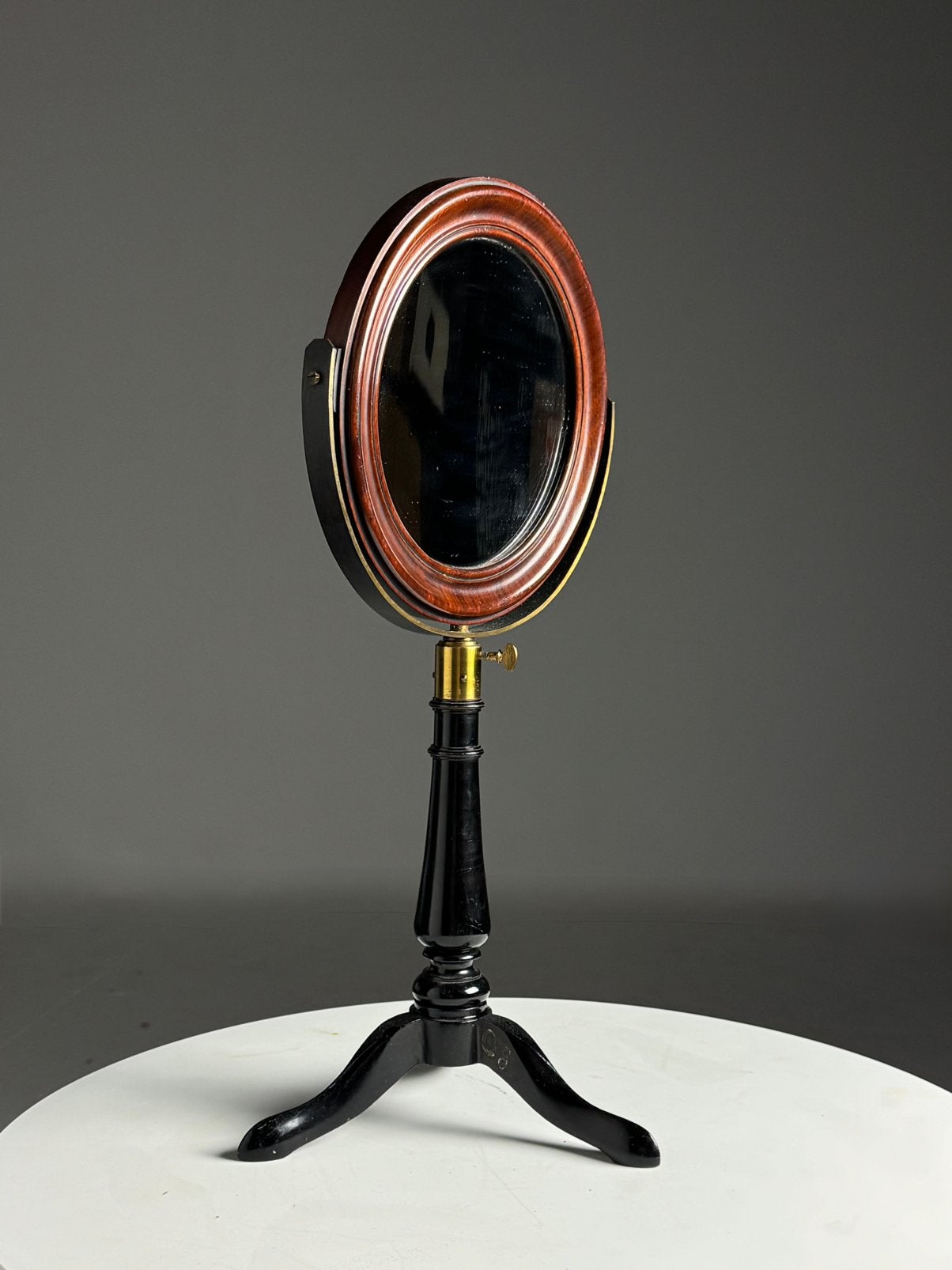 Engelse make up spiegel mahonie 19e eeuw