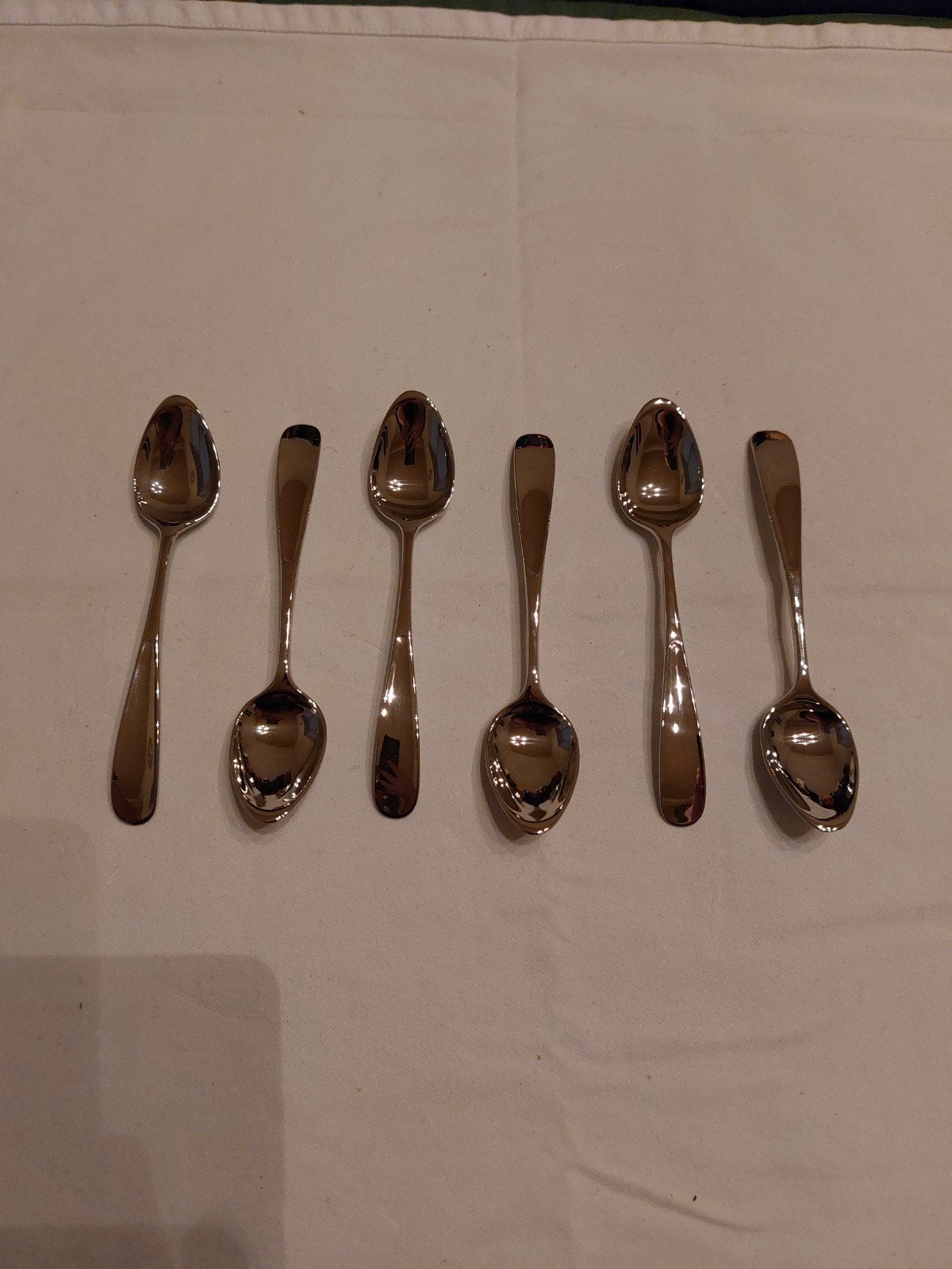 Georg Jensen Vivianna theelepels glanzend, Theelepel, Gebruikt, Los bestek, Ophalen of Verzenden