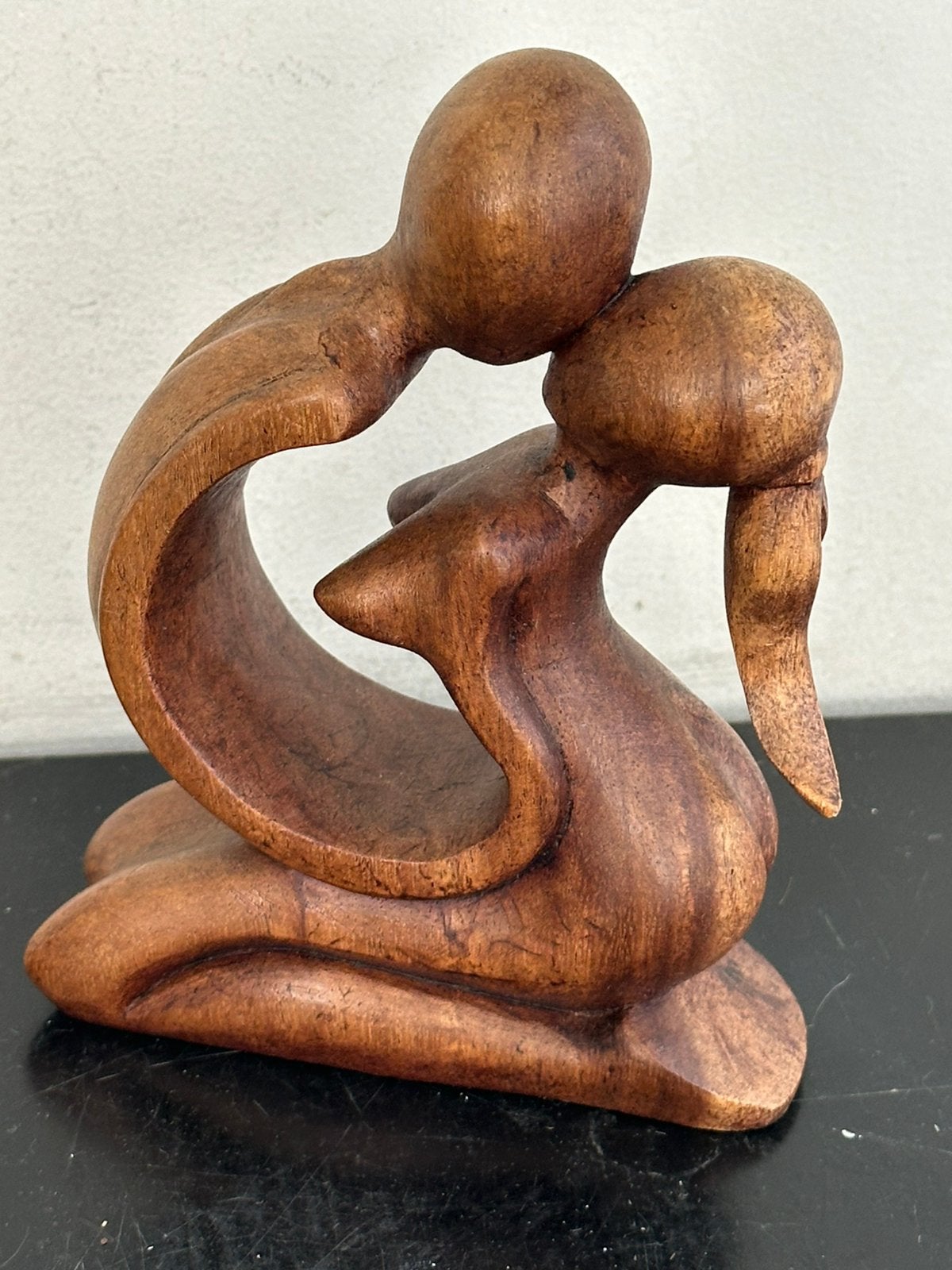 Aziatisch Erotisch Love Duo houtsnijwerk beeldje 16 cm H, Ophalen of Verzenden