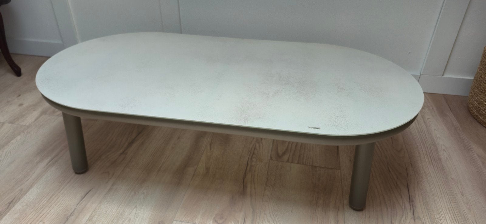 Nieuwe salontafel met gehard glazen blad, Ophalen, Nieuw, Ovaal, Glas